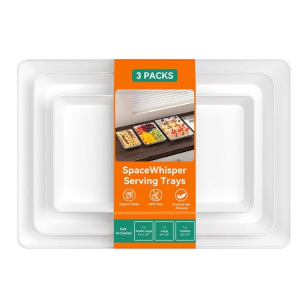 Nesting serving trays